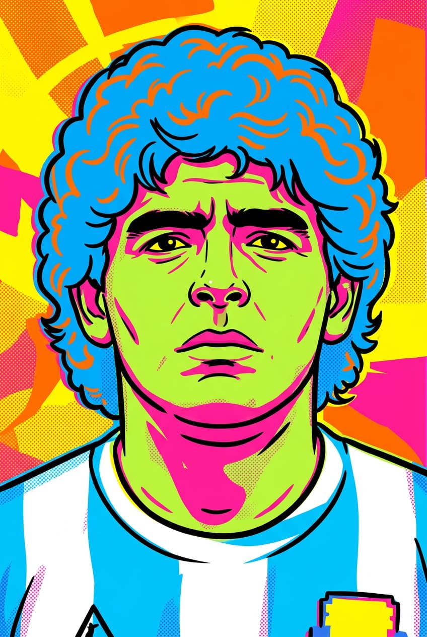 Diego Maradona — Pop Art