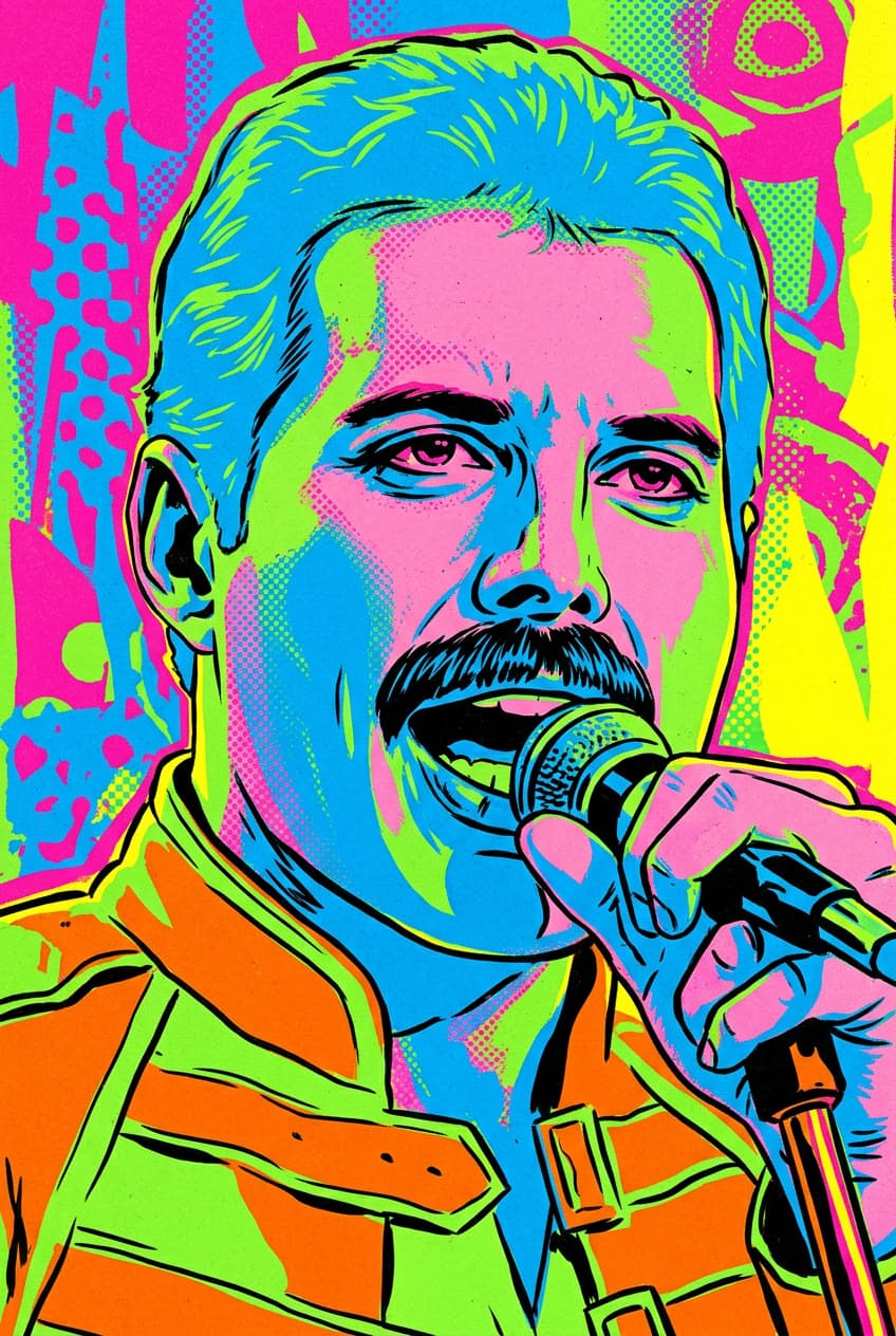 Freddie Mercury — Pop Art