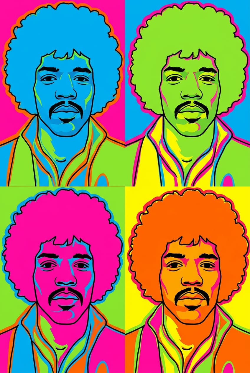 Jimi Hendrix — Pop Art